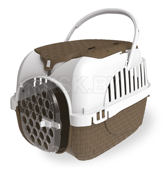 Переноска BAMA PET KENNEL TOUR MAXI 59х38х37h см до 12 кг, коричневая (19025) 