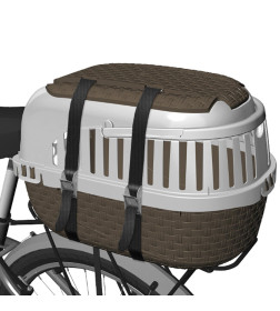 Переноска BAMA PET KENNEL TOUR MAXI 59х38х37h см до 12 кг, коричневая
