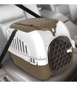 Переноска BAMA PET KENNEL TOUR MAXI 59х38х37h см до 12 кг, коричневая