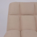 Кресло GRANDE, поворотное, песочная ткань Linen Fabric-3/черный (114113) 
