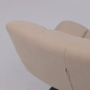 Кресло GRANDE, поворотное, песочная ткань Linen Fabric-3/черный (114113) 