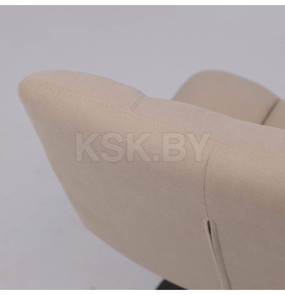 Кресло GRANDE, поворотное, песочная ткань Linen Fabric-3/черный (114113) 