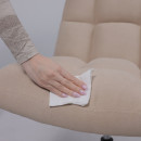 Кресло GRANDE, поворотное, песочная ткань Linen Fabric-3/черный (114113) 