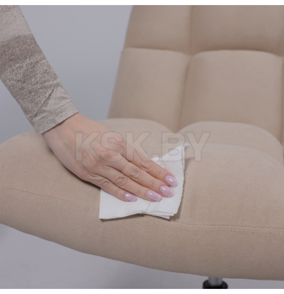Кресло GRANDE, поворотное, песочная ткань Linen Fabric-3/черный (114113) 