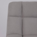 Кресло GRANDE, поворотное, серая ткань Linen Fabric-11/черный (114110) 