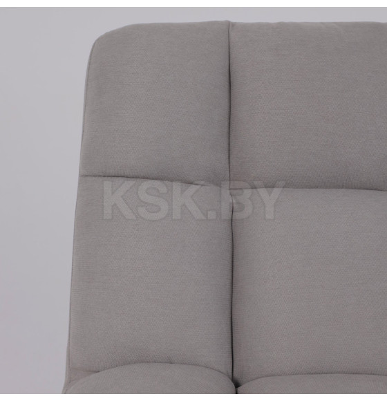 Кресло GRANDE, поворотное, серая ткань Linen Fabric-11/черный (114110) 