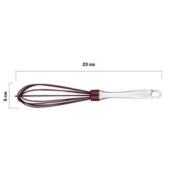Венчик силиконовый, 23 х 5 см, BURGUNDY, PERFECTO LINEA