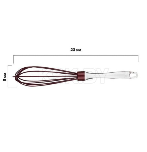 Венчик силиконовый, 23 х 5 см, BURGUNDY, PERFECTO LINEA (21-108519) 