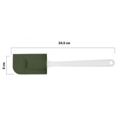 Лопатка силиконовая, 24.5 х 5 см, NATURAL GREEN, PERFECTO LINEA