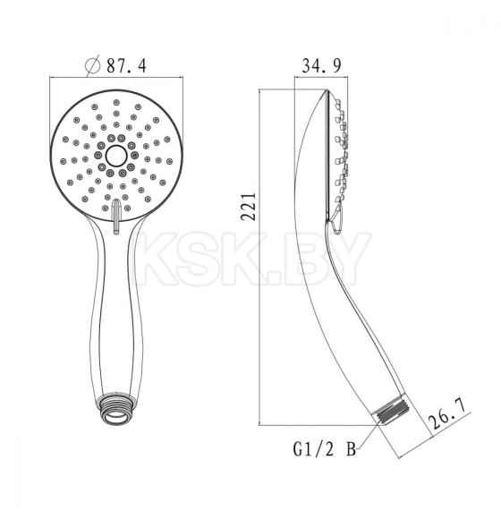 Душевая лейка Lemark LM8120C (LM8120C) 