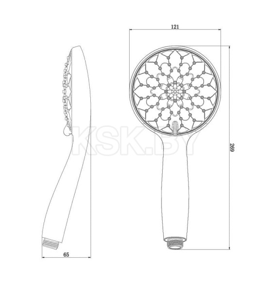 Душевая лейка Lemark LM8121C  (LM8121C) 