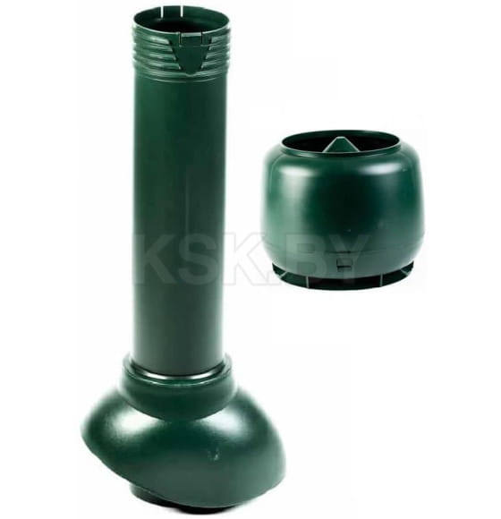 Вентиляционный выход кровельный ПОЛИВЕНТ с колпаком,  зелёный RAL6020