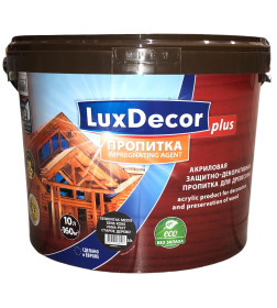 Декоративная пропитка для дерева LuxDecor старое дерево 10л. 