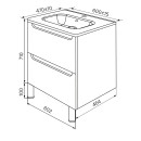 Тумба напольная IDDIS Edifice 60 с умывальником EDI60WFi95K (EDI60WFi95K) 