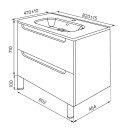 Тумба напольная IDDIS Edifice 80 с умывальником EDI80WFi95K (EDI80WFi95K) 