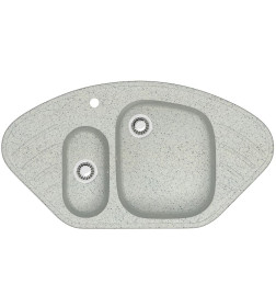 Мойка из искусственного камня Berge BR-9550 (серый)