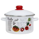 Кастрюля эмалированная "Паста" 4,0 л (форма цилиндр) Эмаль 01-Б1614/4М Паста (01-Б1614/4М Паста) 