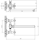 Смеситель для ванны Decoroom, DR53043 (DR53043) 