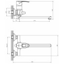 Смеситель для ванны Decoroom, DR70043 (DR70043) 