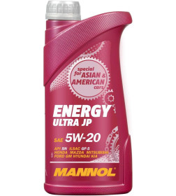 Моторное масло Mannol Energy Ultra JP 5W20 API SР ESTER  ILSAC GF-6 A 1л.