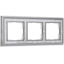 Рамка 3-я (хром/белый) Werkel W0031431 (W0031431) 