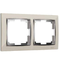 Рамка 2-я (слоновая кость/хром) Werkel W0021903/WL03-Frame-02-ivory