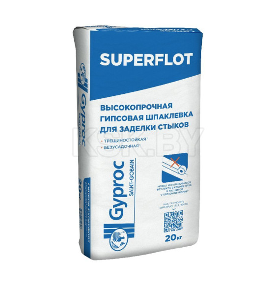 Шпатлевка гипсовая Gyproc SUPERFLOT (Для стыков ГСП), 20кг (1027133) 