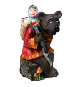 Фигура садовая маша и медведь, 56см сф-1250