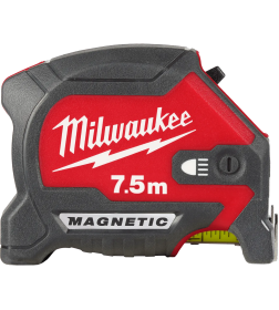 Рулетка  7,5м х 30мм с подсветкой Magnetic Milwaukee 4932492469