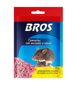 Гранулы от мышей и крыс BROS, 90г