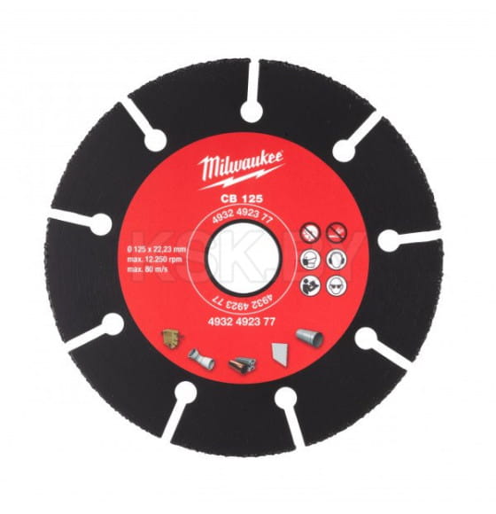 Диск карбидный по дереву и пластику 125х22,2 мм Milwaukee 4932492377 (4932492377) 