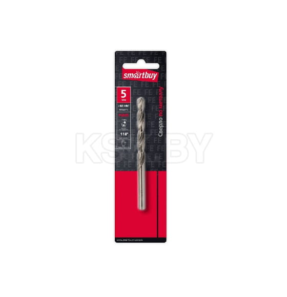 Сверло по металлу  5.0 мм Р6М5 HRC60 Smartbuy tools SBT-DM-5 (SBT-DM-5) 