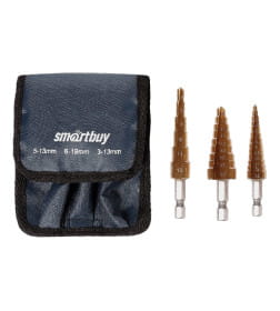 Набор ступенчатых сверл HSS (3 шт.) Smartbuy Tools SBT-STD-3P1