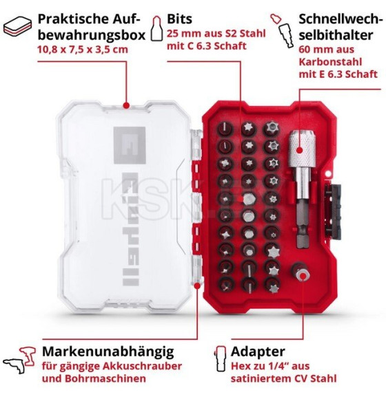 Набор бит (32 предмета) Einhell 49118693 (49118693) 