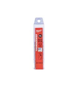 Сверло по металлу  4,3х 47х80 мм THUNDERWEB HSS-G (10 шт.) Milwaukee 4932459848