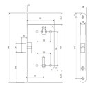 Дверная защелка Code Deco 5300-P-WC-GRF