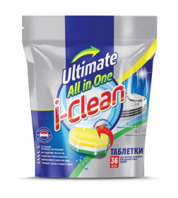 Таблетки для посудомоечных машин I-CLEAN "Streamtab Plus", 36шт