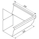 Угол желоба внешний 90° 9003 GrandLine  Vortex прямоугольный