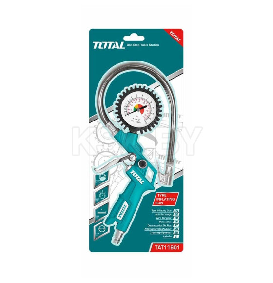 Пневмопистолет для накачки с манометром TOTAL TAT11601 (TAT11601)