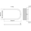 Полотенцесушитель П-обр AISI 32х2 500х500 (4620768881374) 