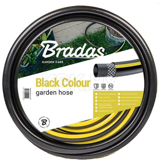 Шланг садовый BRADAS BLACK COLOUR 5/8