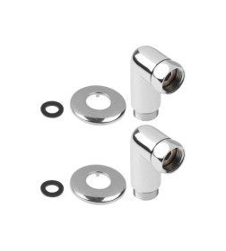 Американка для полотенцесушителя угловая 1/2" внутренняя х 1/2" наружная хром (упак. 2 шт.) AV Engineering AVE156006-1