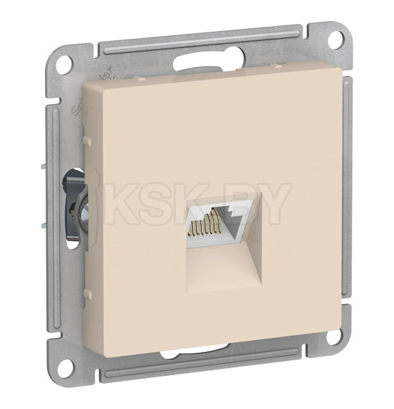 Розетка компьютерная RJ45 бежевый Schneider Electric Atlasdesign (ATN000283) 