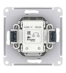 Выключатель 1кл. 10А с индик. белый Schneider Electric Atlasdesign