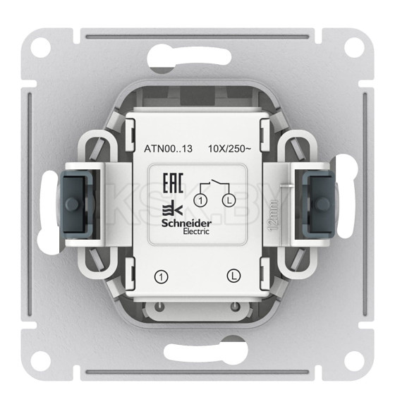 Выключатель 1кл. 10А с индик. белый Schneider Electric Atlasdesign (ATN000113) 