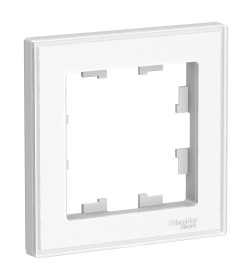 Рамка 1-постовая, белый, Schneider Electric Atlasdesign ART