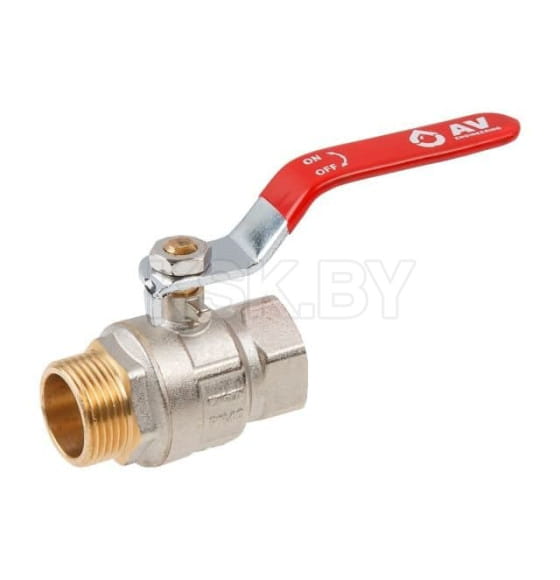 Кран шаровый 1" нар.-вн. ручка PN40 AV Engineering AVE091001 (AVE091001) 