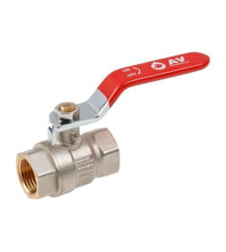 Кран шаровый 1/2" вн.-вн. ручка PN40 AV Engineering AVE090012
