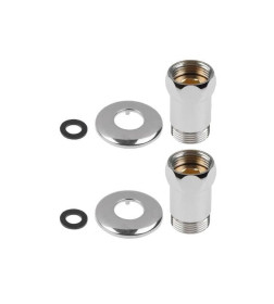 Американка для полотенцесушителя прямая 3/4" внутренняя х 3/4" наружная хром (упак. 2 шт.) AV Engineering AVE156002-1