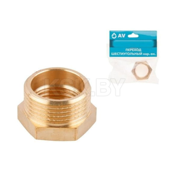 Футорка  1"х1/2" нар.- вн. латунь, AV Engineering (AVE305004) 